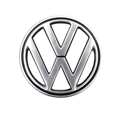 West Coast Metric - VW EMBLEM, FRONT HOOD 50mm *GERMAN* ALL GHIAS 1963-74 (Base Part # 141-613, Clips # 141-611)