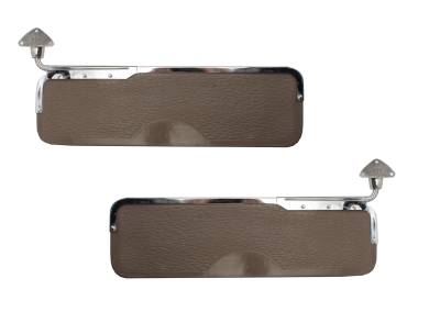 West Coast Metric - SUNVISORS, BROWN PANEL BOARD, LEFT & RIGHT, BUS 1950-67