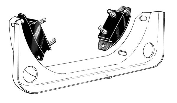 West Coast Metric - MOUNTS, TRANSMISSION BELL HOUSING, SET OF 2 *OEM BRAZIL* BUG / GHIA 1952-72, BUS 1950-67, THING, TYPE 3 1961-73