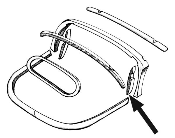 West Coast Metric - BOW, INSIDE QUARTER FACING, WOOD LEFT & RIGHT, BUG CONV. 1952-60