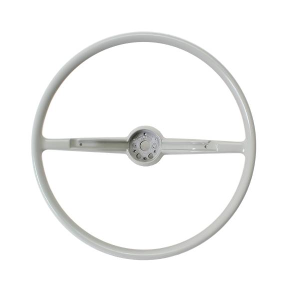 West Coast Metric - STEERING WHEEL, RECAST ORIGINAL VW, SILVER BEIGE, BUG / GHIA / TYPE 3 1960-61 (Limited Quantities)