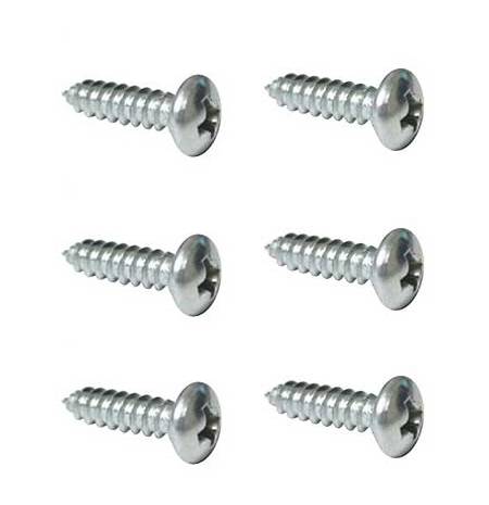 West Coast Metric - SCREWS, SUNVISORS AND VARIOUS APPLICATIONS #8 x 18mm SET OF 6