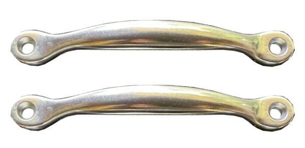 West Coast Metric - HANDLES, CONVERTIBLE TOP PULL DOWN, MOUNT TO HEADER BOW SET OF 2, BUG CONV. 1950-67 *MADE BY WCM*