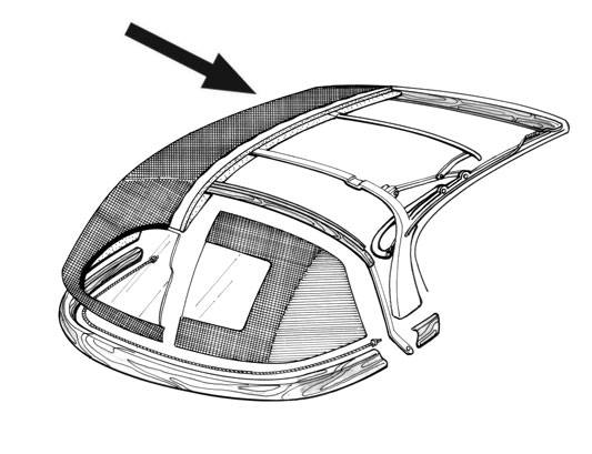 West Coast Metric - TOP COVER, TAN VINYL *MADE IN USA* GHIA CONV. 1958-67 (Call or Email to Order)