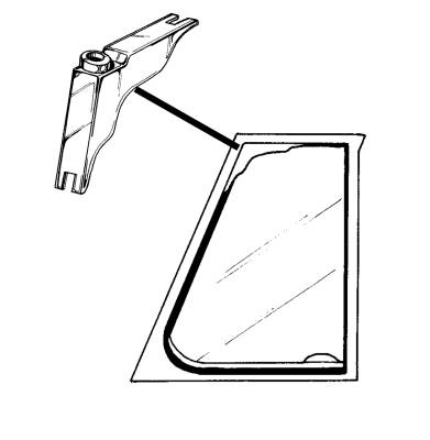 West Coast Metric - VENT WING PIVOT, LEFT OR RIGHT, BUG CONV. 1965-72 *MADE BY WCM* (For the Set Use Part # 151-628A) - Image 2