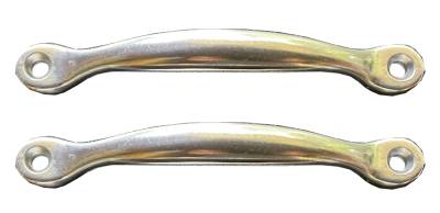 HANDLES, CONVERTIBLE TOP PULL DOWN, MOUNT TO HEADER BOW SET OF 2, BUG CONV. 1950-67 *MADE BY WCM*