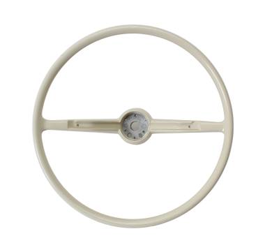 STEERING WHEEL, RECAST ORIGINAL VW, IVORY, BUG / GHIA / TYPE 3 1964-70 (Limited Quantities)