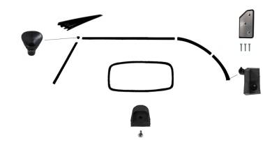 CONVERTIBLE TOP DELUXE RUBBER KIT, BUG CONVERTIBLE 1968-71 (With American Style Window seal, see description for complete contents)